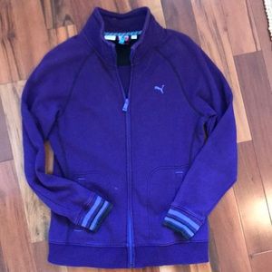 Puma jacket dry cell purple size Large